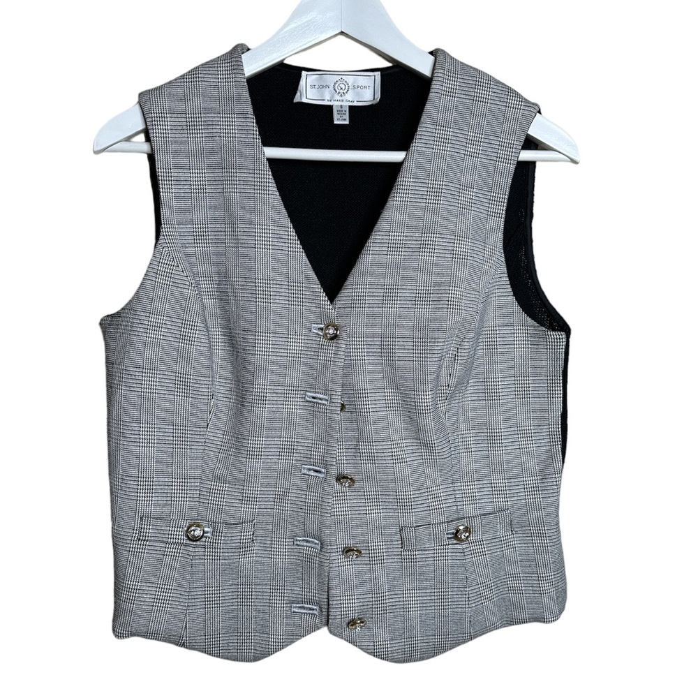 St. John‎ Sport Plaid Vest